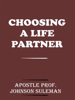 cover image of CHOOSING a LIFE PARTNER